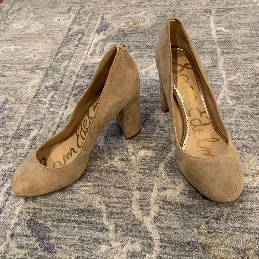 Sam Edelman Suede Block Heels